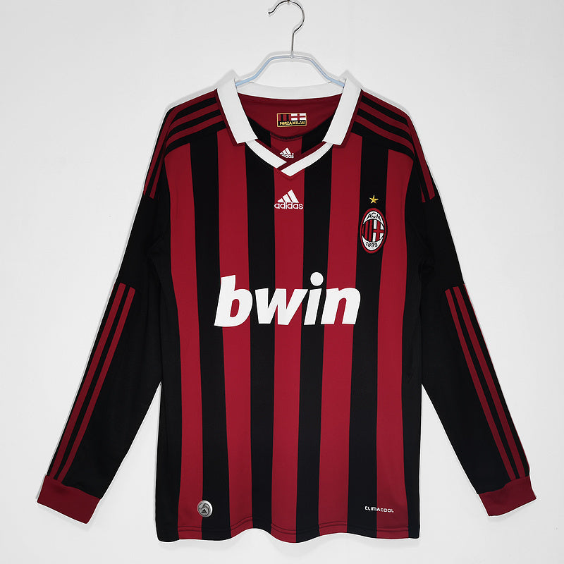 Retro AC Milan 09/10 Hemmatröja Långärmad
