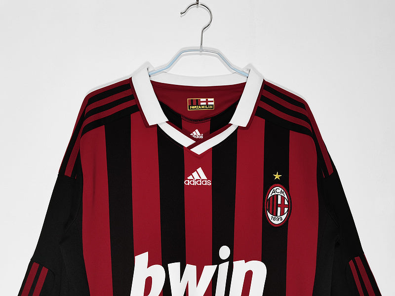 Retro AC Milan 09/10 Hemmatröja Långärmad