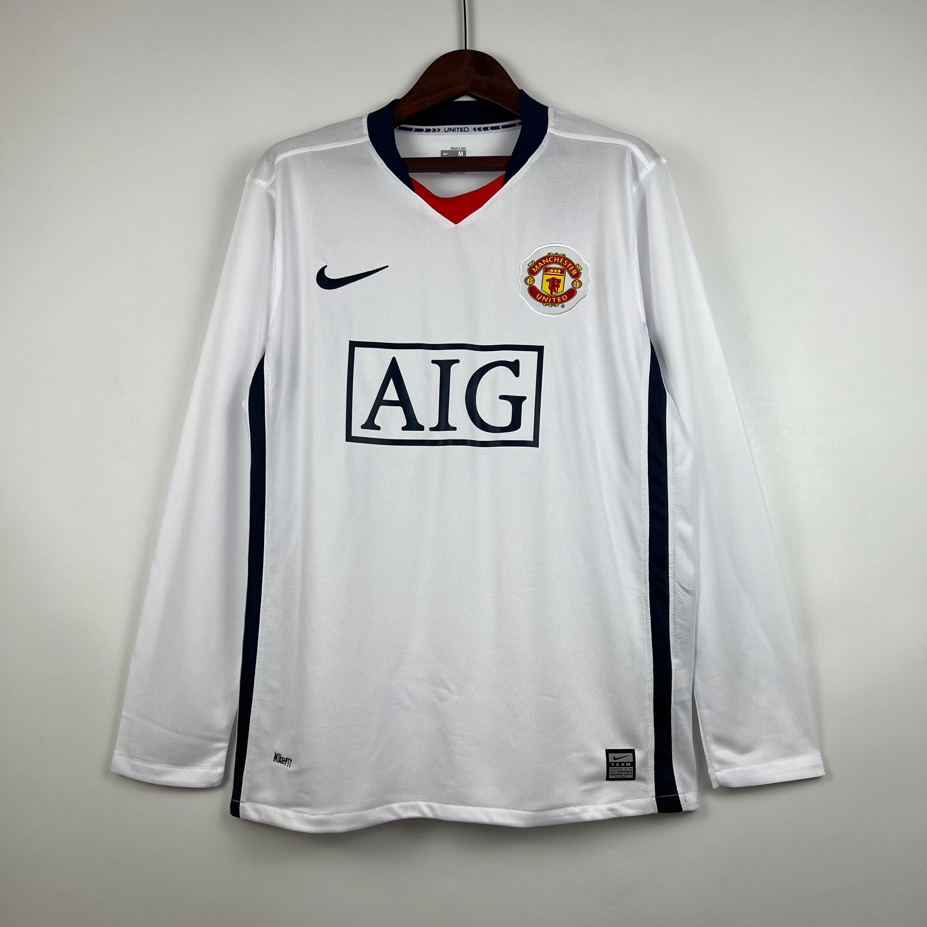Retro Manchester United 07/08 Långärmad tröja