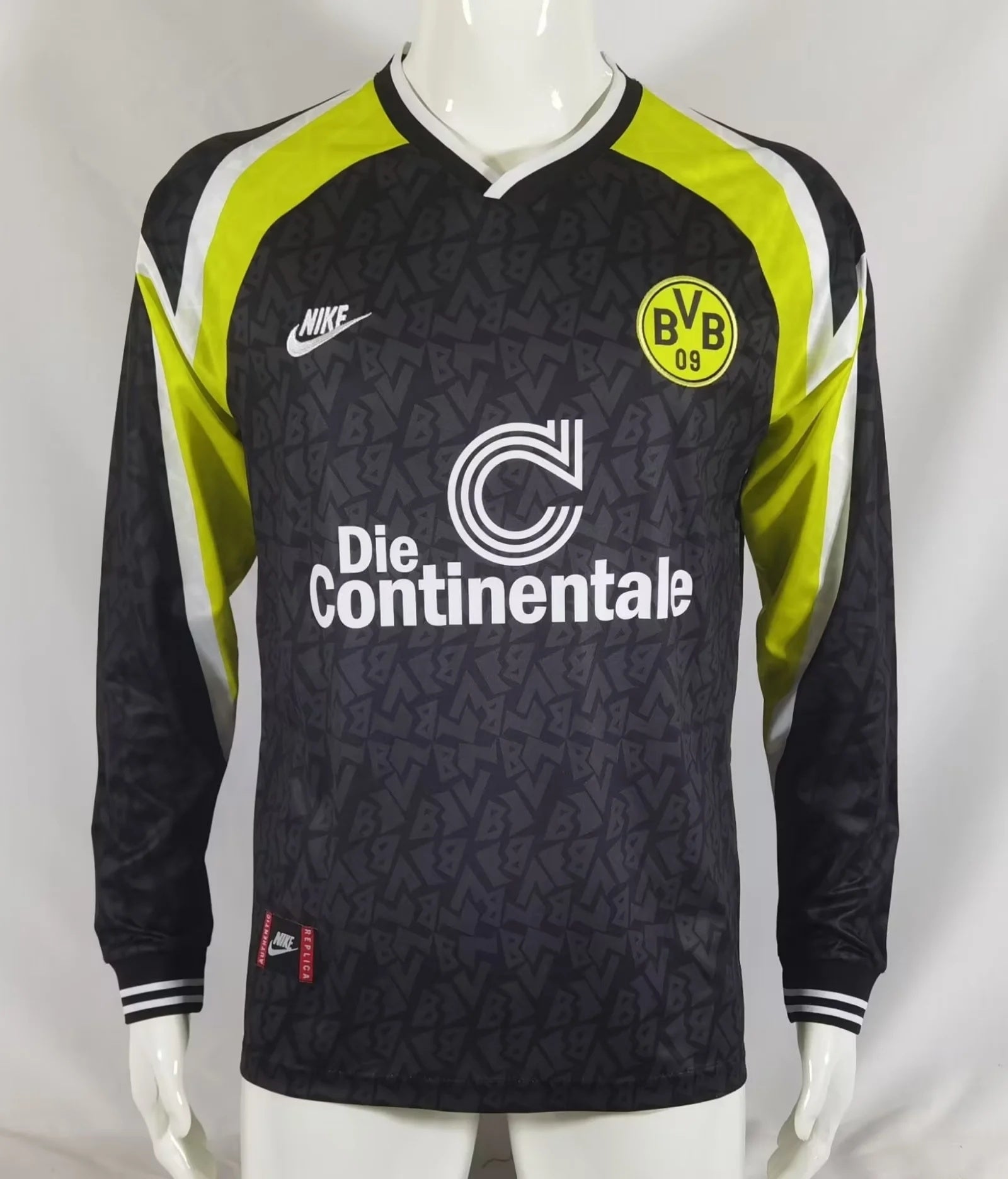 Retro Dortmund 95/96 Långärmad Bortatröja